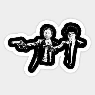 IT Crowd Roy And Moss Pulp Fiction Sticker